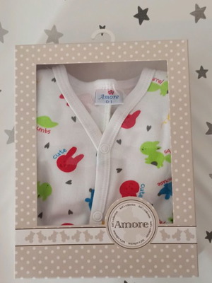 Βρεφικό κορμάκι καινούργιο για 0-1 μηνός βαμβακερό