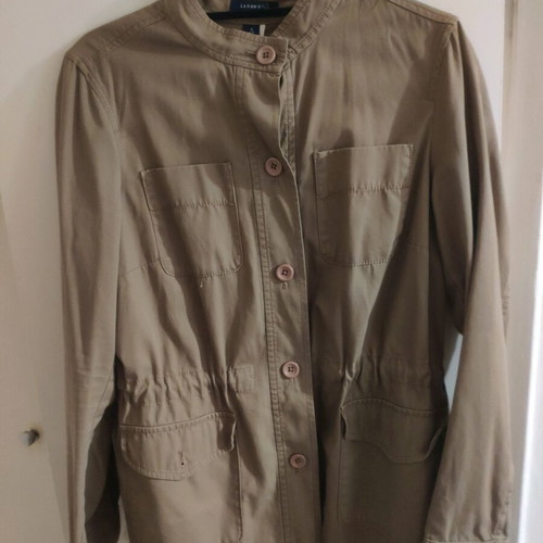 Cotton jacket used, size M, brown