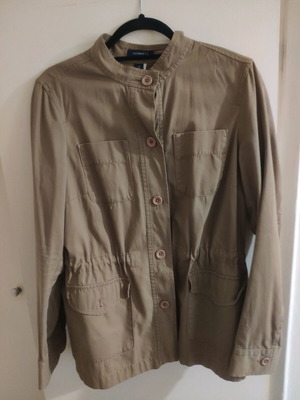 Cotton jacket used, size M, brown