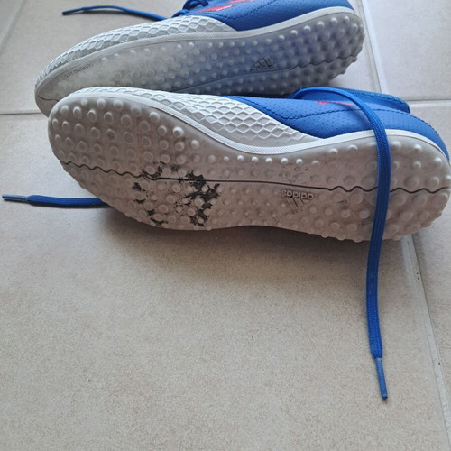 Adidas ACE 17.3 TF Junior football shoes size 36 used, white and blue