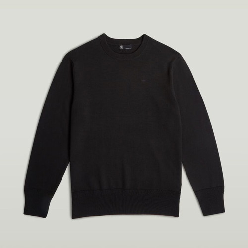 G-Star Raw Premium Core men's sweater new, 100% merino wool, black, M/L/XL