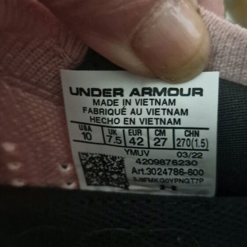 Under Armour Flow Synchronicity women's athletic shoes size 42 new pink