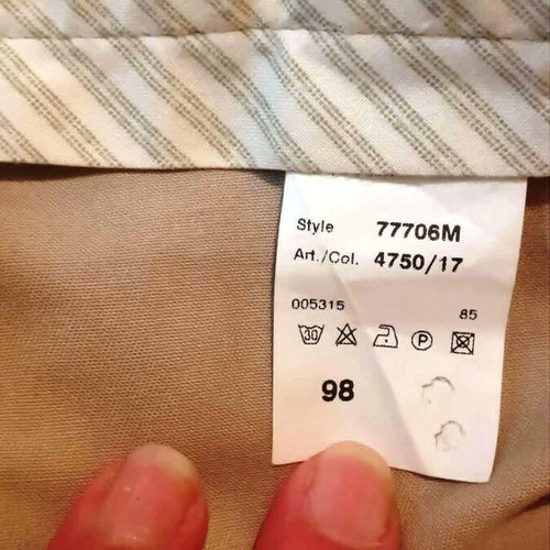 Classic men's fabric pants with pleats beige khaki size 44/46 like new