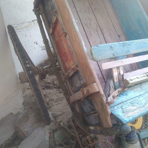 Cart used, decorative for garden or store
