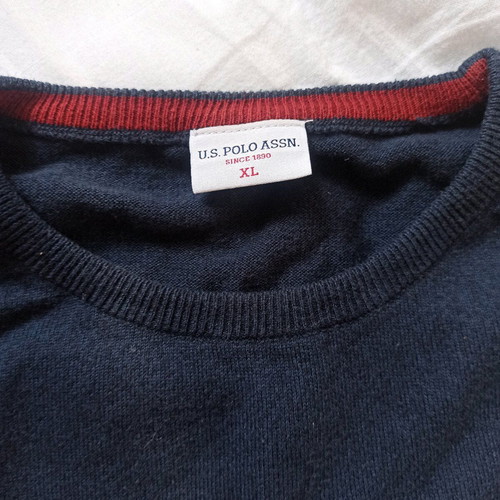 U. S POLO Men's Long Sleeve Shirt XL Like New Dark Blue