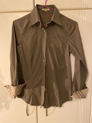 Burberry London Γυναικείο Πουκάμισο σε Λαδί σαν καινούργιο, slim fit XS
