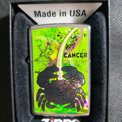 Zippo lighter new with Cancer zodiac made in USA