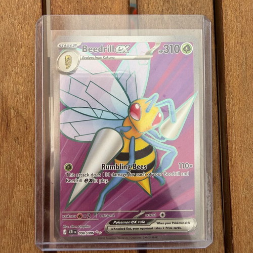 Pokemon TCG Beedrill ex Illustration rare Chaos Rising card like new