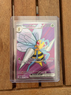 Pokemon TCG Beedrill ex Illustration rare Chaos Rising card like new