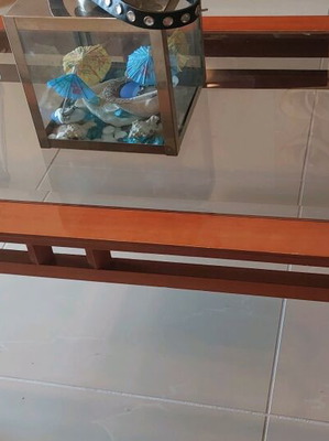 Coffee table used, solid wood