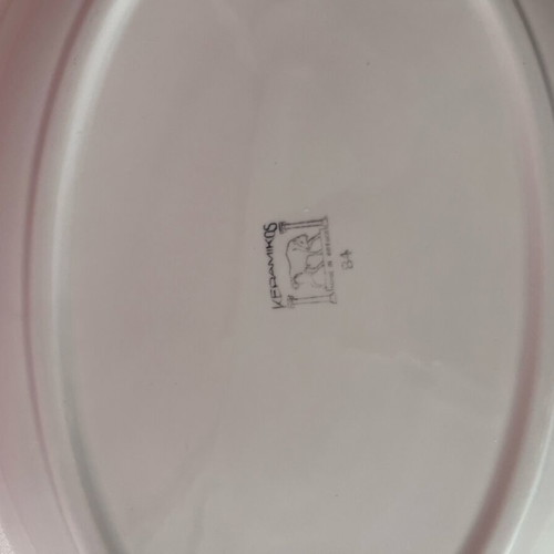 Oval platter Kerameikos vintage in like-new condition 36x26cm