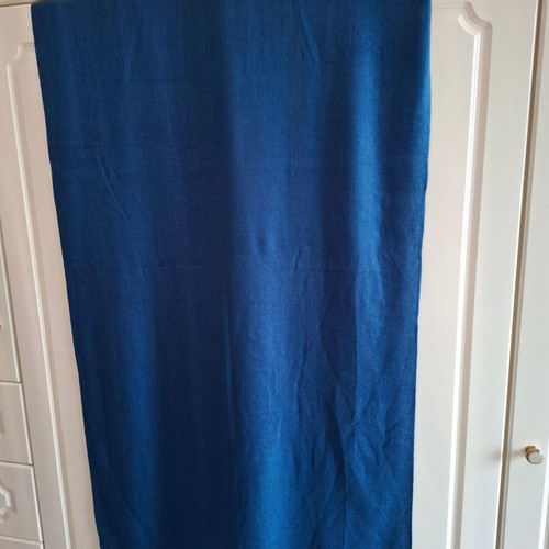 Blue scarf with fringes like new