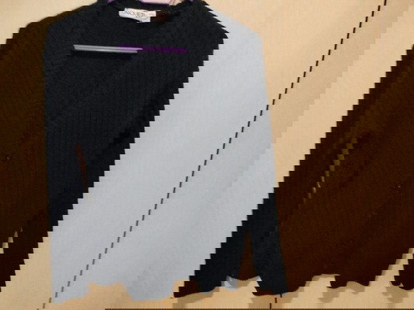 Unique21 ribbed cardigan ζακέτα μαύρη ραβδωτή  EU 40 medium