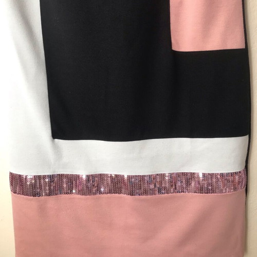 Body Flirt midi dress like new, size 40, black and pink with sequins