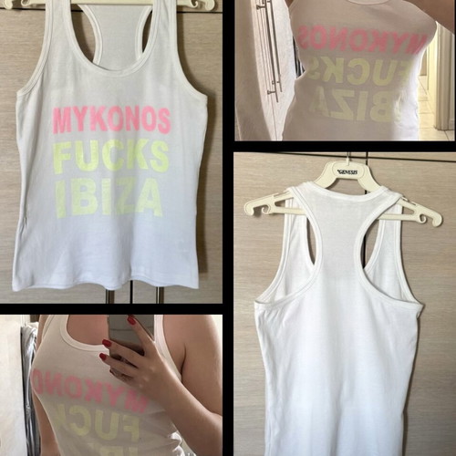 Custom made 100% cotton white tank top unisex new