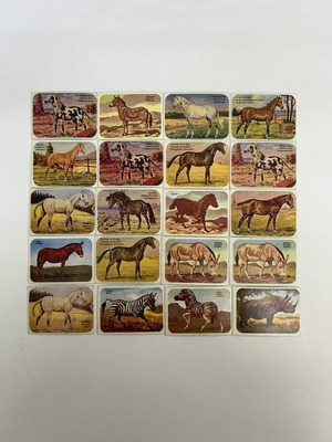 Thematic Vintage Stickers used, pack of 65