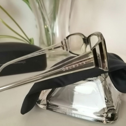 Celeste women's prescription glasses used with black and clear frame model 5095 CP21
