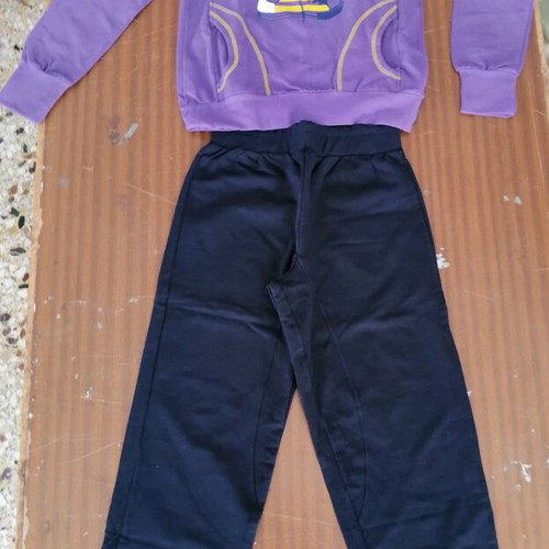 Children's tracksuit new, size 14, height 158-164, for girl, black and purple