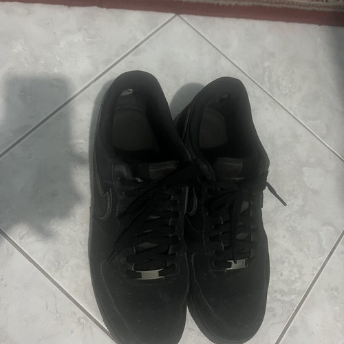 Nike Air Force 1 Black Matte size 45 like new with anti-creasers