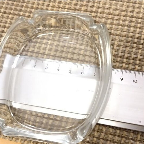 Glass ashtrays like new, set of 2 pieces
