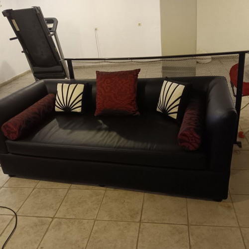 Leather sofa like new