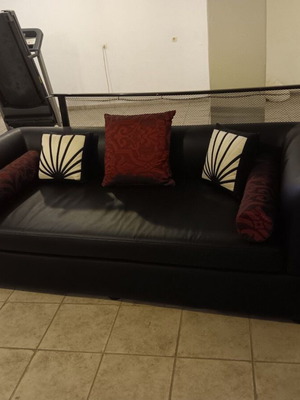 Leather sofa like new