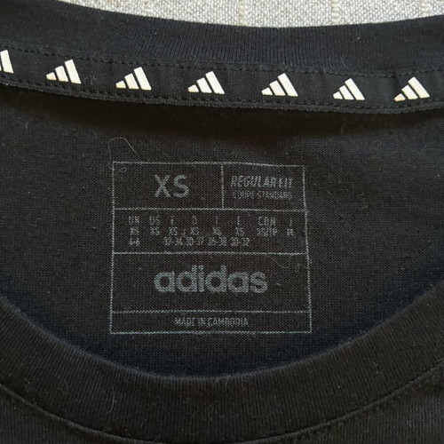 Adidas AEROREADY Train Essentials 3 Bar Logo Cropped T-Shirt, black, XS