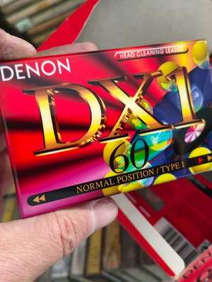 Vintage κασέτα ήχου Denon DX1 60 λεπτών καινούργια