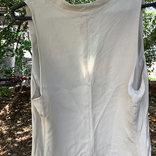 Armani Collezioni silk blouse Small pastel gray like new