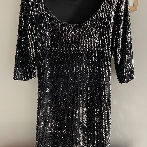 Sequin dress size S Esmara like new, black