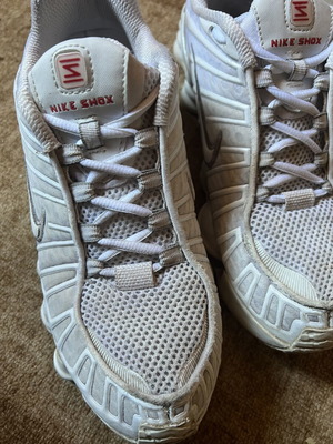 Nike TL Shox sneakers, size 43, white