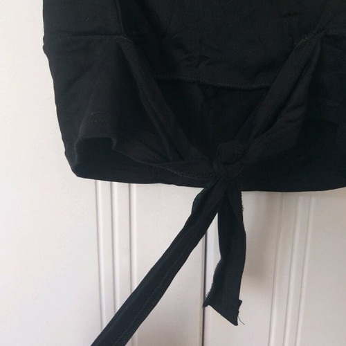 Women's top with open back like new, black, size S
