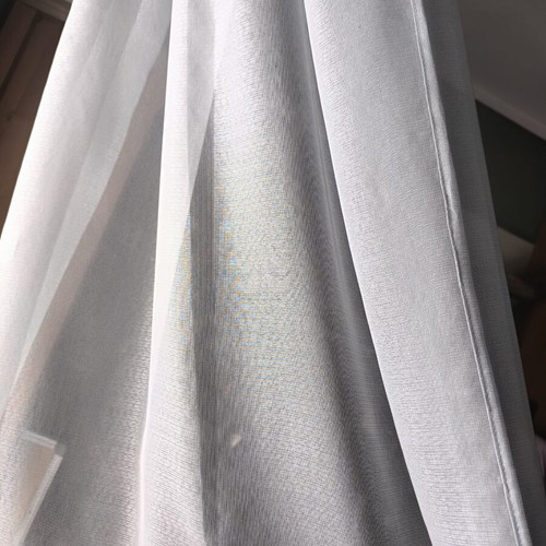Turquoise curtain set like new, two pieces