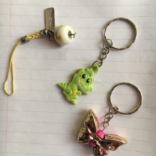 Keychains new, set of 3 pieces