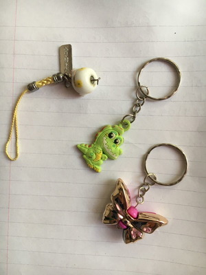 Keychains new, set of 3 pieces