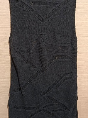 H&M Divided black knitted beach cover-up dress size S like new