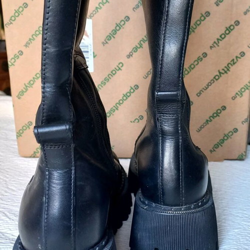 Badura boots used, black, genuine leather, size 38