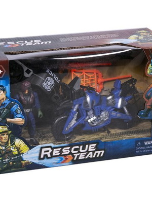 Playset Ομάδα Διάσωσης Αστυνομίας Καινούργιο Με Μηχανή Και Αξεσουάρ