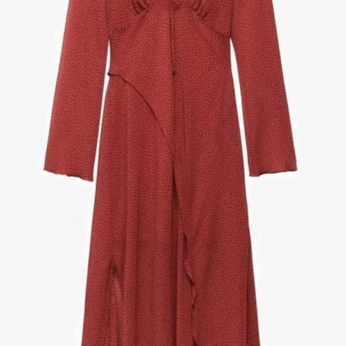 Red Dress Mango like new, transparent