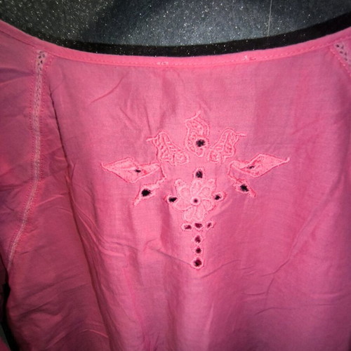 Pink cotton shirt Etam new, size large