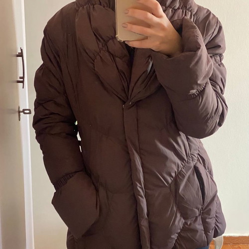 Down jacket used, brown, size L