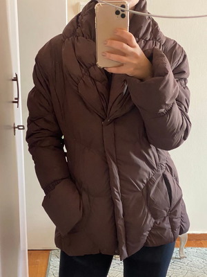 Down jacket used, brown, size L