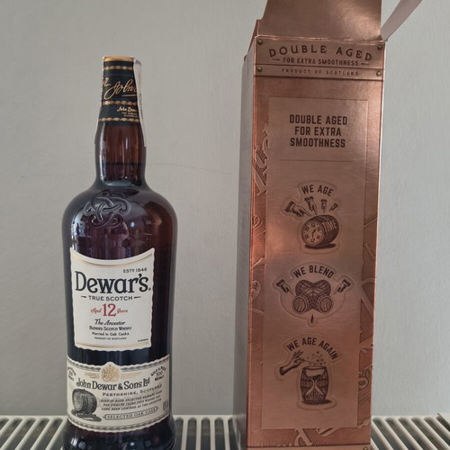 Dewar's 12 Years Blended Scotch Whisky 1L sealed with box