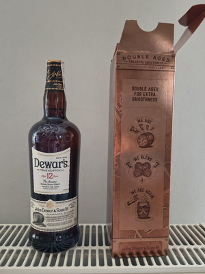 Dewar's 12 Years Blended Scotch Whisky 1L sealed with box