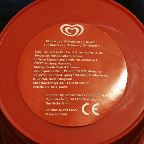 Algida promotional beach bucket like new with shovel