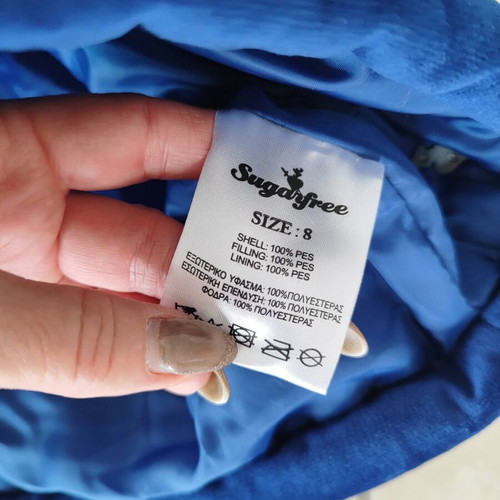 Girls vest SugarFree like new, size 8, blue