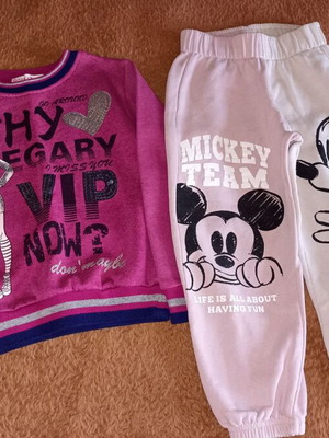 Zara girls' tracksuit set like new, size 6-7 years, pink and purple