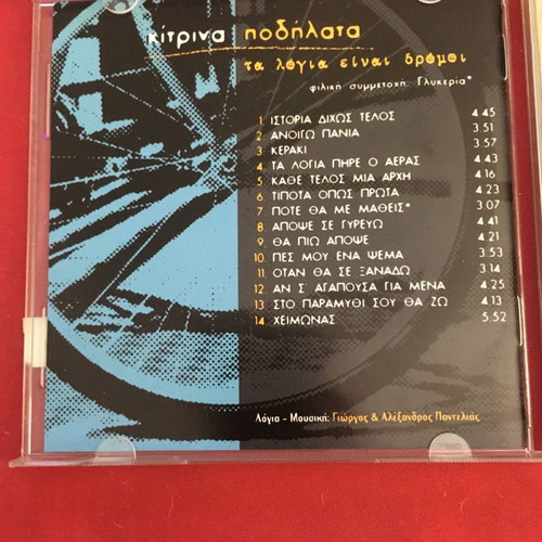 Kitrina Podilata Ta Logia Einai Dromoi CD used, rock