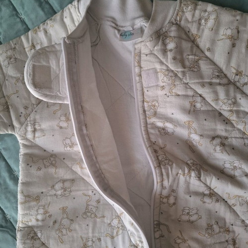 Baby Star sleeping bag white-beige with bears No 1 like new