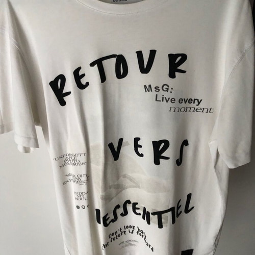 Bershka white short-sleeve T-shirt Small